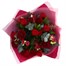 Pink and Red Romance Hand Tied Floral BouquetAlternative Image4