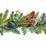 Premier 1.8m Eucalyptus Thistle Artificial Christmas Garland with Blackberry & Cones (DF247277) Alternative Image