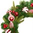 Premier 50cm Candy Cane Artificial Christmas Wreath with Baubles & Cones (DF257097) Alternative Image