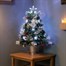 Premier 80cm Snow Tipped Artificial Christmas Tree With White LED Pinecones & Star (FT183118) Alternative Image