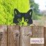 Primus Metal Cat Peeking Garden Decor Silhouette (PF1035)Alternative Image1