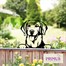Primus Metal Labrador Retriever Peeking Dog Garden Decor Silhouette (PF1013)Alternative Image1