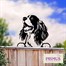 Primus Metal Spaniel Peeking Dog Garden Decor Silhouette (PF1014)Alternative Image1