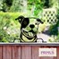 Primus Metal Staffie Peeking Dog Garden Decor Silhouette (PF1010)Alternative Image1