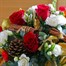 Seasons Greetings Christmas Floral Hat Box Arrangement - LargeAlternative Image1