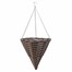 Smart Garden 14 Inch Pinto Faux Rattan Hanging Cone (6020045)Alternative Image1