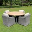 Sunnii Carmel 4 Seat Round Outdoor Garden Furniture SetAlternative Image2