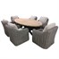 Sunnii Carmel 6 Seat Oval Outdoor Garden Furniture SetAlternative Image1