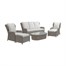 Sunnii Sardinia Grey 3 Seat Lounge CoffeeOutdoor Garden Furniture  SetAlternative Image1