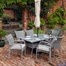 Supremo Athena 6 Seat Rectangular Outdoor Garden Furniture Dining Set (840459)Alternative Image1