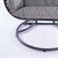 Supremo Double Hanging Outdoor Garden Furniture Egg Chair - Storm/Ash (Grey) (C50.041.11.15.0) Alternative Image