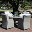 Supremo Florence 4 Seat Round Outdoor Garden Furniture Dining Set Alternative Image