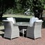 Supremo Florence 4 Seat Round Outdoor Garden Furniture Dining Set Alternative Image