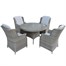 Supremo Florence 4 Seat Round Outdoor Garden Furniture Dining Set Alternative Image