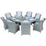 Supremo Florence 8 Seat Oval Outdoor Garden Furniture Dining Set Alternative Image