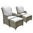 Supremo Florence Dual Recliner Outdoor Garden Furniture Set Alternative Image