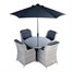 Supremo Lazia 4 Seat Round Outdoor Garden Furniture Set (885441)Alternative Image3