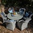 Supremo Lazia 6 Seat Round Outdoor Garden Furniture Dining Set Alternative Image