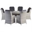 Supremo Lazia 6 Seat Round Outdoor Garden Furniture Dining Set Alternative Image