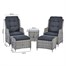 Supremo Lazia Dual Recliner Outdoor Garden Furniture Set (885444) Alternative Image