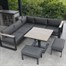 Supremo Mannington Mini Modular Outdoor Garden Furniture Set with Adjustable Table Alternative Image