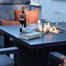 Supremo Melbury 4 Seat Reclining Lounge Square Firepit Outdoor Garden Furniture Set - Dark Grey Alternative Image