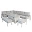 Supremo Melbury Corner Modular Rectangle Firepit Outdoor Garden Furniture Set - Salted Grey (X28.186.16.11.08)Alternative Image1