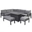 Supremo Melbury Dark Grey L Shape Corner Modular Outdoor Garden Furniture SetAlternative Image1