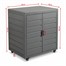Supremo Melbury Dark Grey Outdoor Garden Storage Cabinet Alternative Image