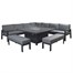 Supremo Melbury Grand Modular Outdoor Garden Furniture Set with Fire Pit - Dark Grey (X28.526.04.11.05)Alternative Image1