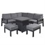 Supremo Melbury Mini Outdoor Garden Furniture Modular Set with Adjustable Table - Dark Grey (847946)Alternative Image1