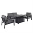 Supremo Melbury Outdoor Garden Furniture Lounge Set with Adjustable Table - Dark Grey (841995)Alternative Image1
