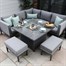 Supremo Mirfield Mini Modular Outdoor Garden Furniture Set with Firepit Table (X29.780.04.11.05) Alternative Image