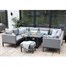 Supremo Mirfield U-Shape Modular Outdoor Garden Furniture Set with Firepit Table (X29.901.04.11.05) Alternative Image