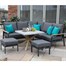 Supremo Polperro Mini Mod Corner Outdoor Garden Furniture Set with StoolsAlternative Image1