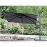 Supremo Provence Deluxe 3x3m Square Outdoor Garden Parasol in Dark GreyAlternative Image3