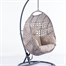 Supremo Single Hanging Outdoor Garden Furniture Egg Chair - Stone Leather/Wheat (Beige) (C50.026.22.18.0) Alternative Image