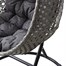Supremo Single Hanging Outdoor Garden Furniture Egg Chair - Black/Flint (Grey) (C50.026.11.15.0)Alternative Image1