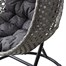 Supremo Single Hanging Outdoor Garden Furniture Egg Chair - Storm/Ash (Grey) (C50.026.11.15.0)Alternative Image1