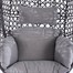 Supremo Single Hanging Outdoor Garden Furniture Egg Chair - Storm/Ash (Grey) (C50.026.11.15.0) Alternative Image