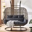 Supremo Triple Hanging Outdoor Garden Furniture Egg Chair - Black/Flint (Grey) (C50.045.11.15.0)Alternative Image2