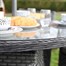 Supremo Winchester Storm Grey 4 Seat Round Outdoor Garden Furniture Dining SetAlternative Image1