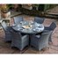 Supremo Winchester Storm Grey 6 Seat Round Outdoor Garden Furniture Dining SetAlternative Image2