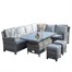Supremo Winchester Corner Modular Outdoor Garden Furniture With Adjustable TableAlternative Image4