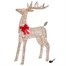 Three Kings 115cm Gold Glitter Twist Light Up Christmas Reindeer Decoration (2506031)Alternative Image1