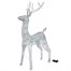 Three Kings 140cm Silver Glitter Twist Light Up Christmas Reindeer Decoration (2506050)Alternative Image1