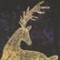 Three Kings 2.4m Gold Twist Giant Jumping Stags Light Up Christmas Decoration (2506301) Alternative Image