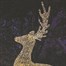 Three Kings 2.5m Gold Twist Giant Jumping Stags Light Up Christmas Decoration (2506300) Alternative Image