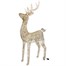Three Kings 220cm Gold Glitter Twist Light Up Christmas Reindeer Decoration (2506047)Alternative Image1