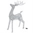 Three Kings 235cm Silver Glitter Twist Light Up Christmas Reindeer Decoration (2506048)Alternative Image1
